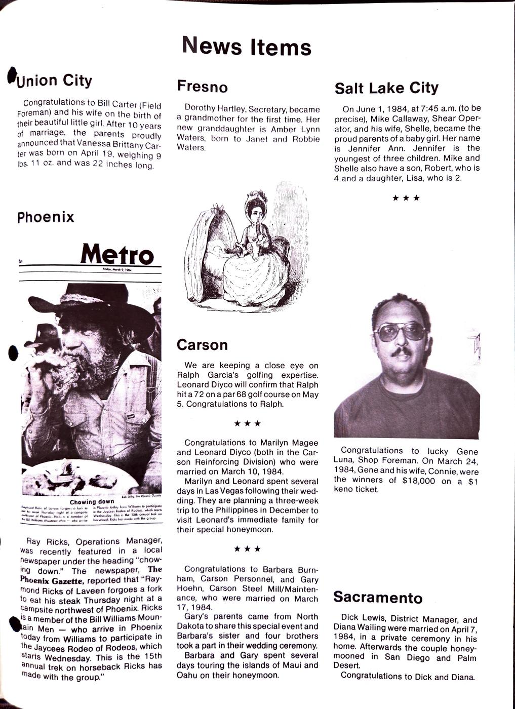 Summer 1984 newsletter, page 7