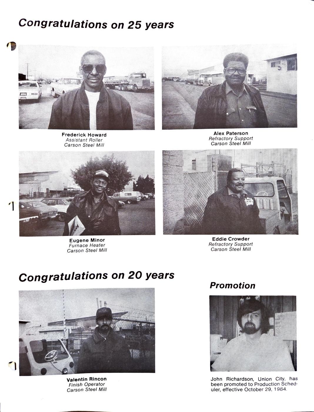 Winter 1984 newsletter, page 3